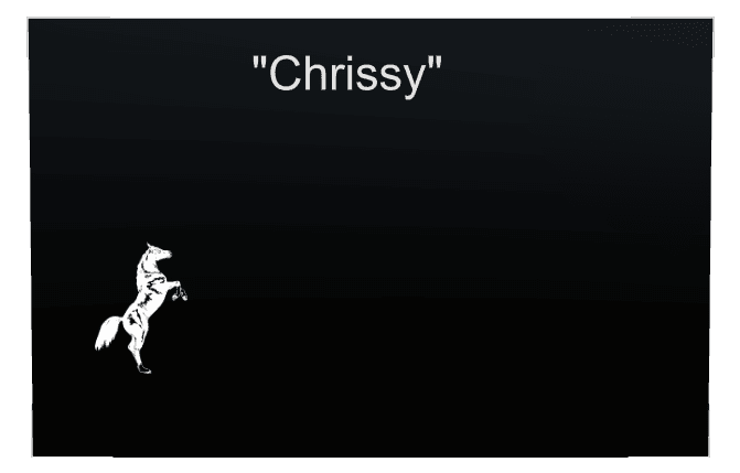 Square Laser-Etched Color Plaque – Horse preview