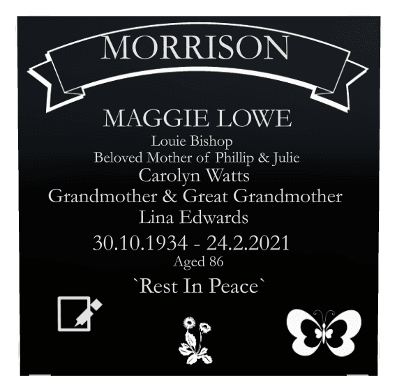 Square Laser-Etched Color Plaque – Devoted Wife preview