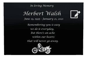 Square - In Loving Memory 27 memorial design preview
