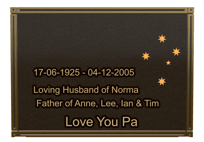 Bronze Plaque Bronze Plaque – Loving Husband Plaque preview