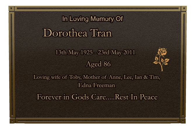 Bronze Plaque Bronze Plaque – In Gods Care preview