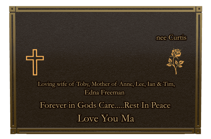Bronze Plaque Bronze Plaque – In Gods Care Plaque preview