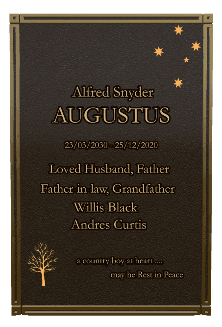 Square Bronze Plaque – Rest in Peace preview