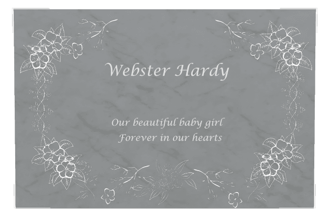 Square Traditional Engraved Plaque – Forever in Our Hearts preview