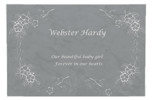 Baby Memorial memorial design preview