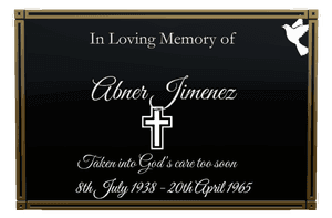 Religious Memorial memorial design preview