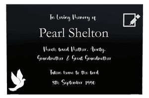 Square - Much Loved Plaque memorial design preview