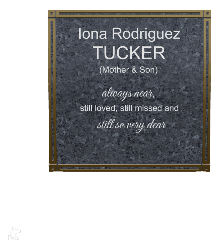 Square Traditional Engraved Plaque – Dog Horse preview