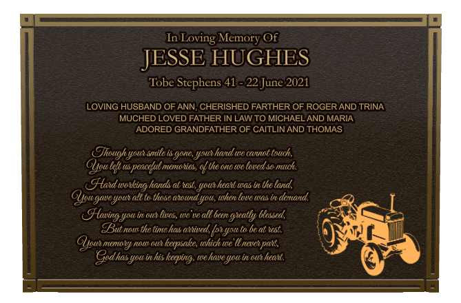 Bronze Plaque Bronze Plaque – Muched Loved preview