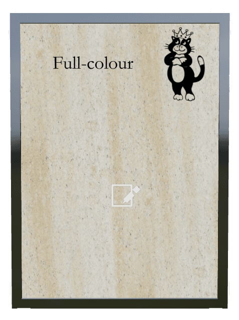 Square Full Color Plaque – Cat preview