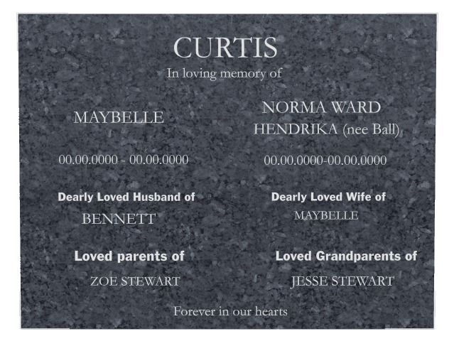 Square Traditional Engraved Plaque – Forever in Our Hearts preview