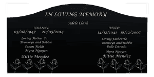 Serpentine - Loving Father Headstone memorial design preview