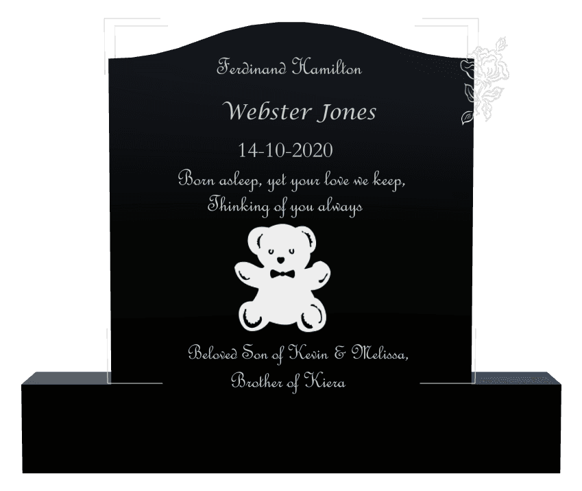 Serpentine Traditional Engraved Headstone – Beloved Son preview