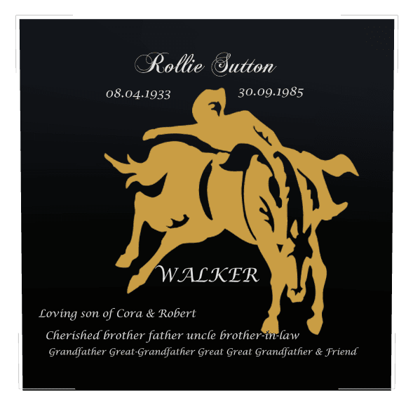 Rectangle Traditional Engraved Headstone – John preview