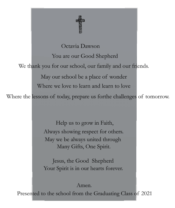 Square Stainless Steel Plaque – In Our Hearts Forever preview