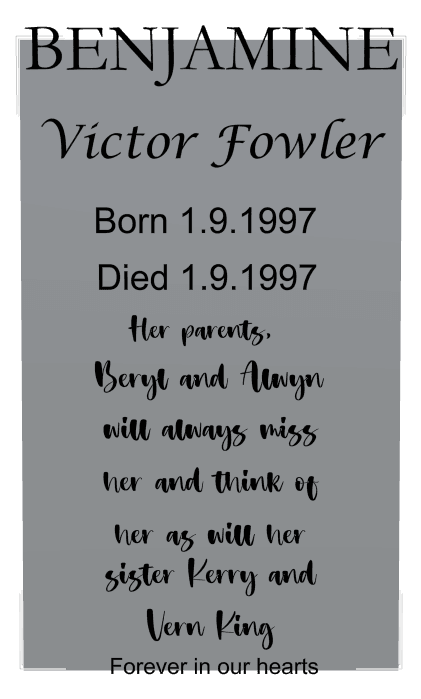 Square Stainless Steel Plaque – Forever in Our Hearts preview