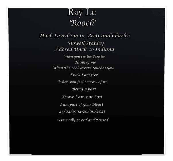 Rectangle Laser-Etched Black Granite Headstone – Much Loved preview