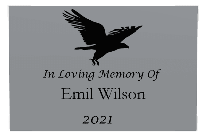 Square Stainless Steel Plaque – In Loving Memory preview