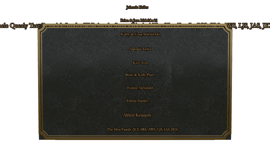 Square Bronze Plaque – John preview