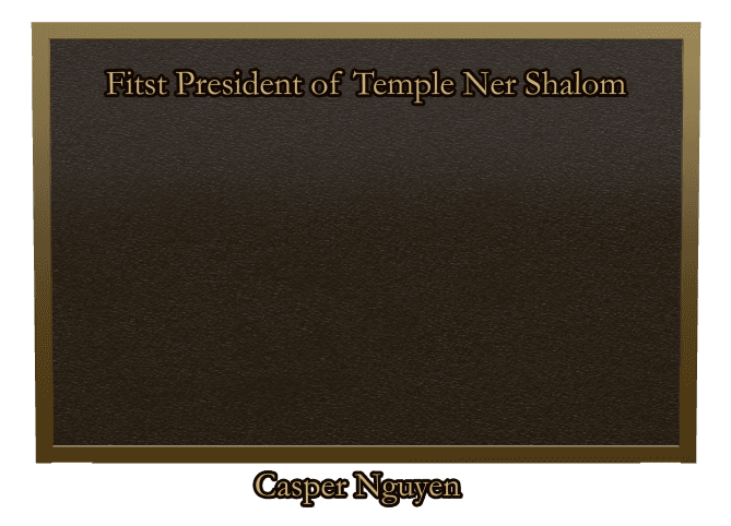 Bronze Plaque Bronze Plaque – Jewish preview