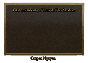 Bronze Plaque - Jewish memorial design preview