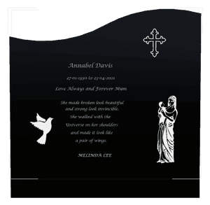 Right Wave - Cross Dove memorial design preview