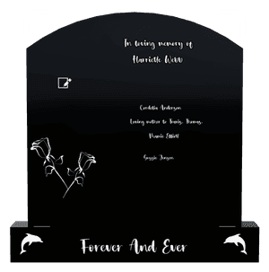 Curved Top - Loving Mother memorial design preview