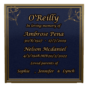 Bronze Plaque - In Loving Memory 4 memorial design preview