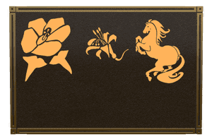 Bronze Plaque - Horse Rose memorial design preview