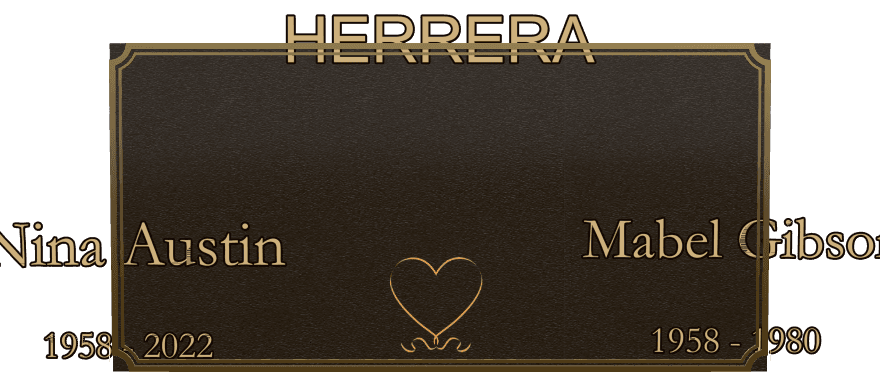 Bronze Plaque Bronze Plaque – Heart preview