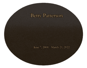 Oval Landscape - Forever in Our Hearts memorial design preview