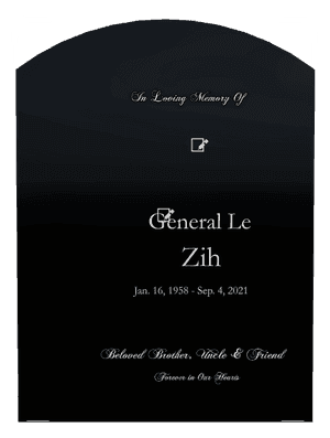 Brother Memorial Laser-Etched Headstone preview