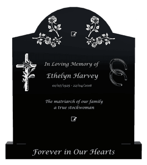 In Loving Memory of memorial design preview