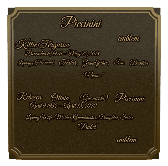 Square Bronze Plaque – Loving Husband preview