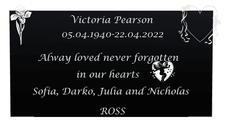 Square Laser-Etched Color Plaque – Flower Heart preview