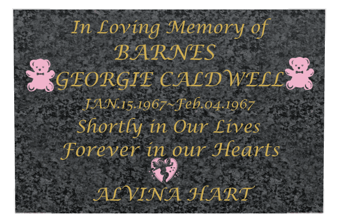 Square Traditional Engraved Plaque – Forever in Our Hearts preview