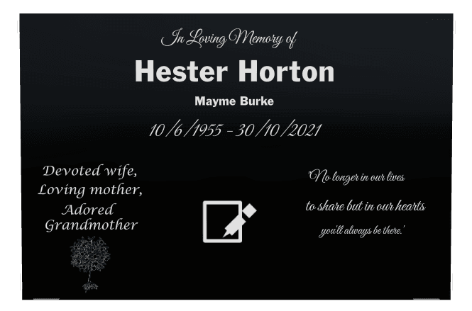 Square Laser-Etched Color Plaque – Loving Mother preview