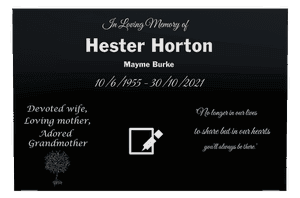 Square - Loving Mother 6 memorial design preview