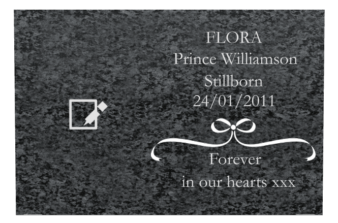 Square Traditional Engraved Plaque – Forever in Our Hearts preview