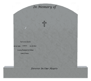 Curved Top - Loving Husband 2 memorial design preview