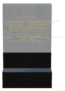 Bronze Plaque - In Loving Memory 15 memorial design preview