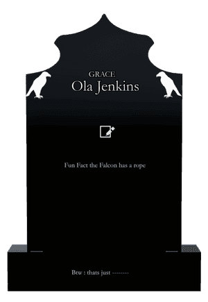 Headstone 19 - Eagle memorial design preview