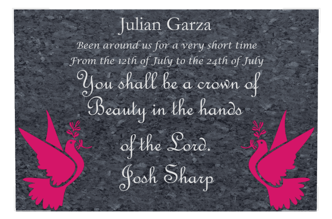 Square Traditional Engraved Plaque – Isaiah preview
