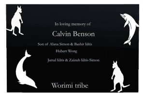 Square - In Loving Memory 37 memorial design preview
