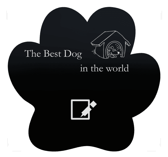 Paw Laser-Etched Black Granite Headstone – Dog preview