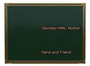 Wife Memorial Bronze Plaque preview