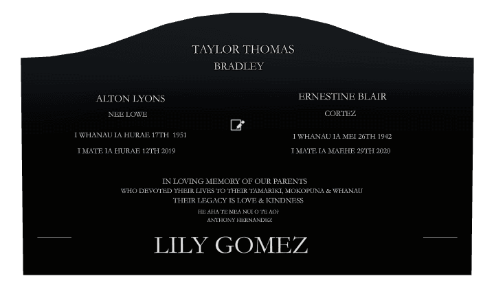 Serpentine Laser-Etched Black Granite Headstone – In Loving Memory preview