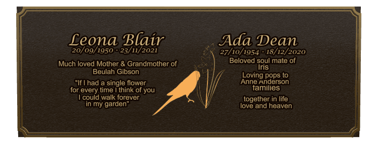 Bronze Plaque Bronze Plaque – Much Loved preview