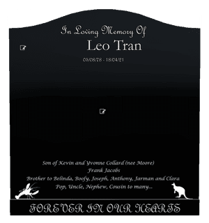 In Loving Memory Of memorial design preview