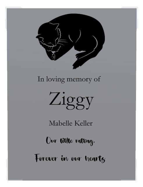 Square Bronze Plaque – Forever in Our Hearts preview